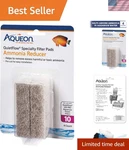 Easy Install Aqueon Ammonia Reducer Filter Pads 4 Count For Model 10 Aquariums. Fixed Price $14.99.