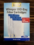 Tetra Whisper Bio-bag Disposable Filter Cartridge For Aquariums Pack Of 3. Fixed Price $12.00.