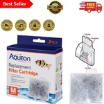 3 Count Aqueon Medium Filter Cartridges - Easy Install For Crystal Clear Water. Fixed Price $16.99.