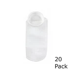 Simplicity 7" X 16" 200 Micron Aquarium Filter Sock W/ Plastic Ring (20 Pack). Fixed Price $170.00.
