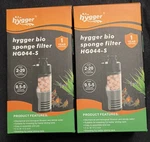 2X Hygger Bio Sponge Filter HG044-S For 0.5-5 Gal. Internal Aquarium. Fixed Price $17.99.