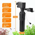 12W Uv Aquarium Filter 10 40 Gallon Submersible 115GPH Fresh Or Salt Water. Fixed Price $48.99.