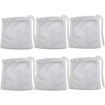 High Flow Aquarium Filter Media Bags 6 Pack Small 3X4 Inches Drawstring Mesh. Fixed Price $9.96.