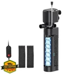 Sysenciaga Aquarium Filter Uv, 450GPH 40-150 Gal, Submersible Timer. Fixed Price $84.59.