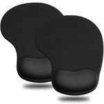 Jikiou Mouse Pad, 2 Pack Ergonomic Pads With X 7.5 0.79 In, 01BLACK. Fixed Price $17.08.