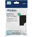Aqueon 3-PACK Xs-small 0-5 Ecorenew Replacement Filter Cartridge Aquarium Fish. Fixed Price $14.99.