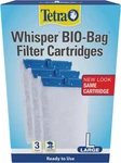 Tetra Whisper Bio-bag Filter Cartridges For Aquariums Ready To Use Blue, Large. Fixed Price $9.35.