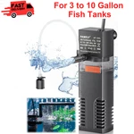 Pawfly Internal Aquarium Filter, Submersible Power With 55 Gph Water Pump. Fixed Price $12.82.