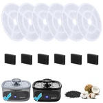 Sibays 6 Pack 7" Large Cat Water Fountain Filters Replacement Inch, White. Fixed Price $25.64.