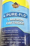 1 Micron Pure-flo Ii Sediment Filter Cartridge R/o Oem Coralife. Fixed Price $7.50.