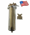 Techtongda Stainless Steel High Pressure Filter Housing 10"L Cartridges 3/4"NPT. Fixed Price $145.00.