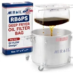 Miroil RB6PS Ez Flow Deep Fryer Filter Bag Reusable Grease Strainer To .... Fixed Price $100.51.