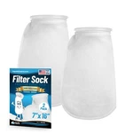Aquatic Experts 7-INCH Ring 200 Micron Felt Filter Socks Long For Aquariums. Fixed Price $79.99.