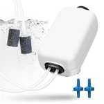 Aquaneat Aquarium Air Pump, Fish Tank Bubbler, 20-100 Gallons, White. Fixed Price $18.50.